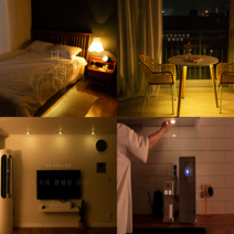 무선 건전지 조명등 신혼집무드등 침대 화장대 조명, 무선무드등4개입+AAA건전지12개입