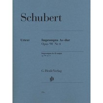 슈베르트 즉흥곡 in A flat Major Op. 90 4 D 899 : Schubert Impromptu in A flat Major Op. 90 4 D 899, 슈베르트 저, G. Henle Verlag