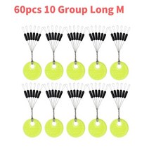 낚시좌대 낚시발판고무 공간 콩 무게 스토퍼 60 개/세트 잉어 낚시 미끼 물고기 플로트 도구 전문, 04 Long Column M
