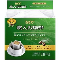 UCC 장인의커피 드립커피 16매입 그린 스페셜블렌드