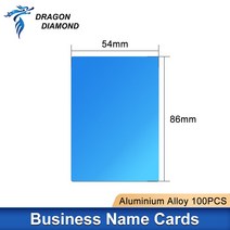 레이저 각인기 레이저 마킹 기계용 섬유 테스트 재료 비즈니스 이름 알루미늄 카드 합금 금속 시트 로트당, 01 Blue(100pcs)