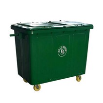 대형 분리수거함 쓰레기통 660L 가게용 분리수거장, 660L 커버 풀리 1.5 두께