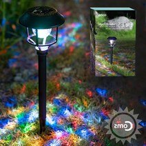 캠핑장 전원주택 잔디밭 태양광 조경등 6칼라 오색등 LED, 태양광 6칼라 오색등 LED 가든램프 조명등