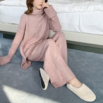 스트릿살롱 리치 터틀넥 루즈 투피스