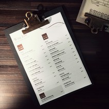 런메이크 고급 클립보드 메뉴판, A4세로형-블랙 3개(받침대 3개 포함)