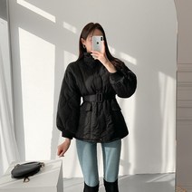 [레티고] 퀄팅 하이넥 누빔 퀄팅 패딩 자켓