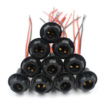 덤프트럭 트럭 중장비 화물차용품 T10 W5W 자동차 웨지 전구 소켓 고무 램프 홀더 커넥터 보트용 10 개
