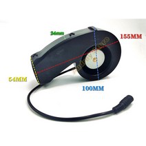3700rpm 7.32W 0.61A DC12V 미국B 대용량 더블 볼 베어링 난연 소재 터보 에어 블로어 팬 거버너 배기휀 에어블로우 배풍기, DC12V 플러그 송풍기