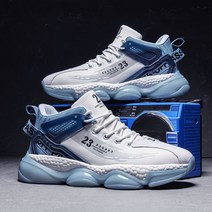 Modern Fashion 남성용 23번 충격방지 에어쿠션 운동화 미끄럼 방지 하이탑 농구화