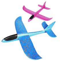 재미존 (1+1)AIR글라이더비행기 스티로폼비행기 opp포장_대(빨강+파랑), 3세트