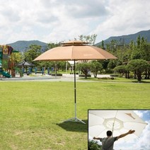 특대형 2중 원형 파라솔 야외 캠핑 카페 정원용파라솔, 파라솔2 7M, 와인
