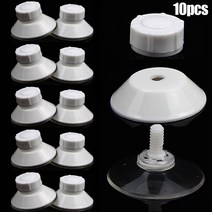 흰색 높은 그립 천막 흡입 컵 고정 패드 45mm 직경 PVC 부품 캐러밴 모터홈 액세서리 10 개