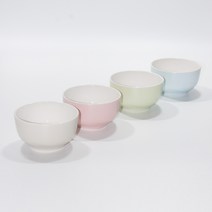 한국도자기 칼라웨어 밥 공기 1p 4color 11cm 밥그릇, 블루