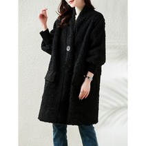 HXT 하프 코트 브이넥 양털 후리스 뽀글이점퍼 자켓 잠바 겨울 여성의류