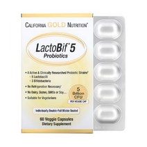 California Gold Nutrition 미국 캘리포니아 골드 락토비프 50억 유산균 60캡슐 정품 빠른배송, 3팩