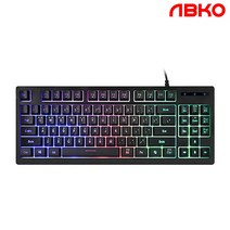 앱코 K150 텐키리스 레인보우 LED 게이밍 멤브레인 (블랙)