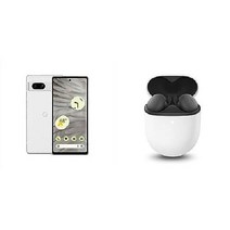구글 픽셀 7 Pro 5G 안드로이드 언락 스마트폰, Phone + Pixel Buds Charcoal Co, 128GB, Hazel