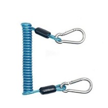 스파이럴 스트랩 스쿠버다이빙 스테인레스 스틸 스프링 안전 로프, T 블루 스프링 로프
