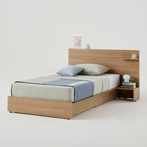 한샘 포엠 호텔침대 SS 슈퍼싱글 패널형 (색상2종 매트별도), 코튼그레이(B)