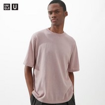 유니클로 U 니트 반팔 티셔츠 반소매 라운드넥 23SS UNIQLO