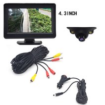 어라운드뷰 후방 사이드 카메라 QXNY-미니 HD 야간 투시경 자동차 좌우 측면 카메라 2 IR LED 사각 지대 영, 01 right camera 4.3inch_01 12V