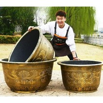 대형 화분 도매 100cm 원형 거리 정원 도로 도로변 자이언트, A, 플라스틱, 바닥 물빠짐 구멍 있음