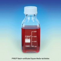 사각 랩바틀병 샘플용기 스크류캡 눈금 유리병 100ml ~ 1000ml, 1000ml (1개입)