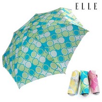 [엘르] 백화점 브랜드 우산 5단 7K 도트 우양산 3종택1
