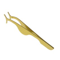 Stainless Steel False Eyelashes Tweezer Humanized Arc Clip for Head Glitter Colo, 금