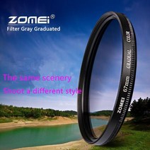 Zomei 62mm 프로 광학 gnd 필터 회색 졸업 된 중립 밀도 gc 캐논 니콘 tamron 시그마 카메라 렌즈, 01 62mm