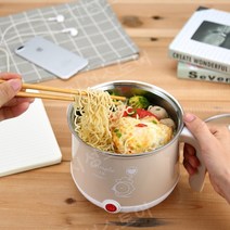분리형멀티포트 간편 미니찜기 원룸 분리형 라면포트 멀티포트 다용도, 블루