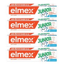 엘멕스 치약 칠드런 주니어 6-12세 Toothpaste children junior 6 to 12 years, 75ml, 4개