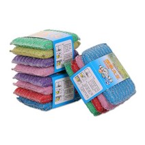 미니 소형식 업소용 가정용 식기세척기 10 pcs 다기능 세척 브러시 사이드 식기 세척 스폰지 팬 냄비 접시 세척 스폰지 가정용 청소 도구 주방 식기, 10개 에프