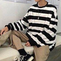꾹꾸기1개기모 안감 남자 줄무늬 오버핏 단가라 라운드 티셔츠 긴팔 남자긴팔 남자라운드긴팔 남자브리넥긴팔 남성긴팔 남성라운드긴팔 남성브이넥반팟 라운드긴팔티 브이넥 브이넥긴팔티 남자티셔츠 남자긴팔티셔츠 남자긴팔티 무지긴팔티 오버핏티셔츠