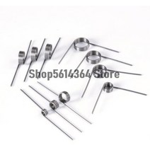토션스프링 10pcs 0.3 0.4 0.5mm 304 스테인레스 스틸 소형 v 형 코일 비틀림 90 135 175 180도, 0.8x9x180도