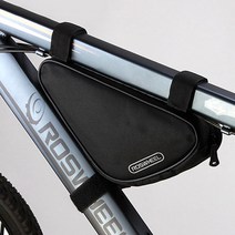 ROSWHEEL 트라이앵글 가방 자전거 백 프레임, 레드, 1개