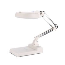led 돋보기 고배율 스탠드 독서 확대경 접이식 루페, 10배  흰색 렌즈 (블랙 모델)