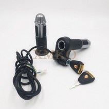 전동킥보드스로틀 전동킥보드 전기 자전거 스로틀 회전 변신 속도 제어 가속기 컨트롤러 속도계 핸들 바 도난방지 잠금 citycoco 60v throttle handle horn, 전기 스위치