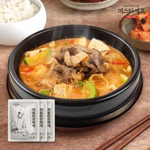 미스타셰프 차돌 된장찌개 500g 3팩, 3개