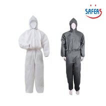 SAFERS 쎄이퍼스 일반 부직포 분진복 작업복, 화이트, 1개
