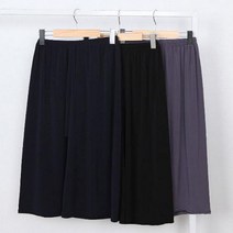 여자 7부 통바지 아이스 밴딩 여성 무지 와이드팬츠