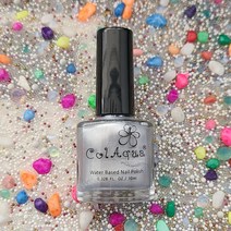 칼라쿠아 친환경 수성매니큐어-펄칼라 매니큐어, 1개, P-10 Pearl Silver