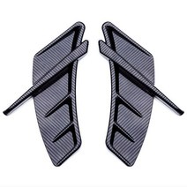에어댐 바디킷 자동차 스티커 사이드 에어 펜더 벤트 커버 아우디 A6 8V 액세서리, 02 Carbon Fiber Look