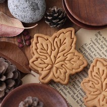메이플 낙엽 단풍 쿠키커터 스탬프 가정용 홈베이킹 도구 쿠키만들기 요리활동 모양틀, 잎