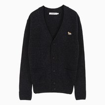(당일) 23SS 메종키츠네 베이비 폭스 다크 그레이 멜란지 가디건 HM00501KT1006 DARK GREY MELANGE