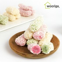 대용량 삼색(찹쌀 쑥 백년초) 찹쌀유과 3.4kg 한과 설 명절 추석 선물세트 전통과자 한과선물세트, 1박스