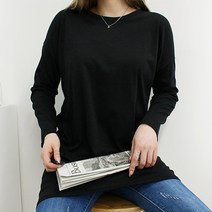 퀸비샵 에스와이 롱 긴팔//기본 티셔츠 긴팔티 박스티 빅사이즈 여성 가을긴팔