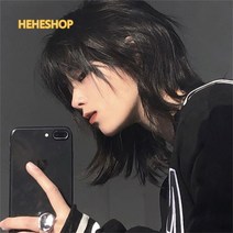 남자장발가발 울프컷가발 통가발 패션가발 군인가발Hiuha 증정, E ONE SIZE