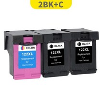 3D프린터 kmcyinks 122xl hp 카트리지 교체용 122 xl Deskjet 1510 2050 1000 1050 1050a 2000 2050a 2540 3000, 협력사, 2bk1c