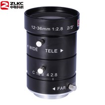 가성비 좋은 ZLKC FA 렌즈 12-36mm 가변 초점 3.0 메가 픽셀 C-마운트 머신 비전 카메라 2/3 "조리개, 01 C 입